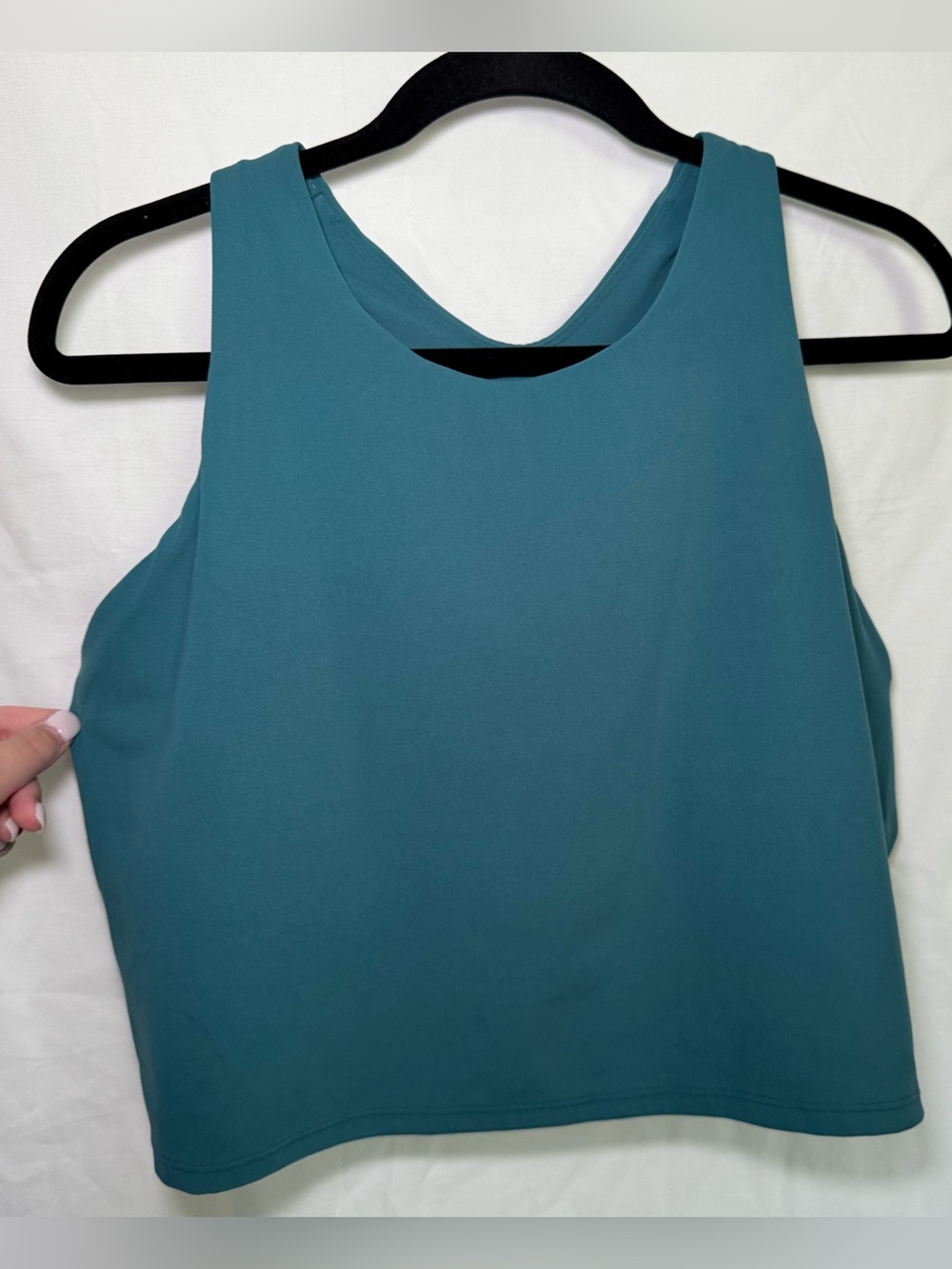 Athleta Conscious Crop Tank Teal Plus Size 2X